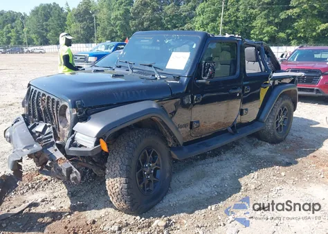 2024 Jeep Wrangler 4-Door Willys 4X4 from USA, damaged, VIN 1C4PJXDN5RW104522